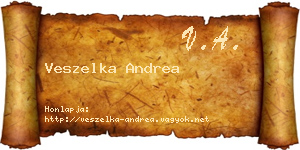 Veszelka Andrea névjegykártya