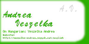 andrea veszelka business card
